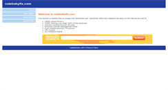 Desktop Screenshot of cutebabyfix.com